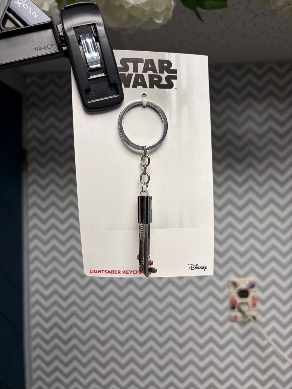 Star Wars Silver Mini Lightsaber Keychain